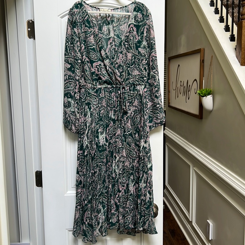Indigo Rose maxi dress
